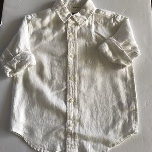 Janie and Jack Linen roll cuff shirt size 4